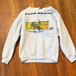 Zach Bryan Gray Graphic Sweatshirt